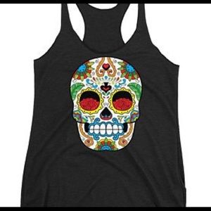Woman’s tank Sugar Skull Roses